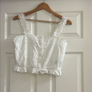 Doen GAP White Eyelet top